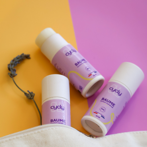 Baume Confort Menstruel - Stick naturel qui soulage les règles douloureuses cycly